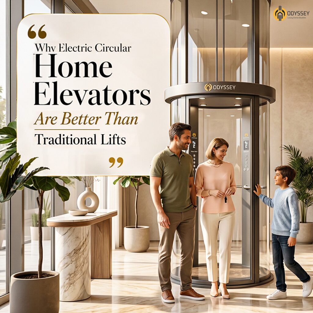 Circular Home Elevator Odyssey Elevators