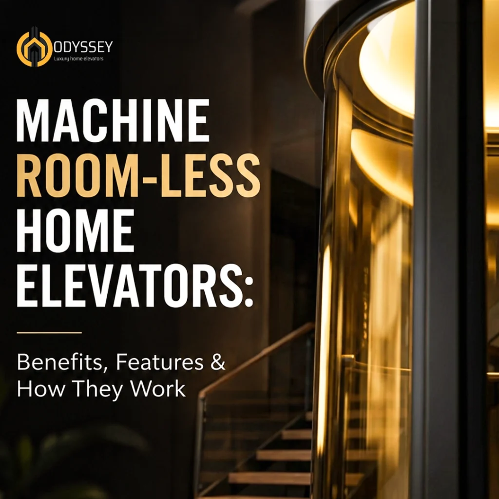machine room-less home elevators