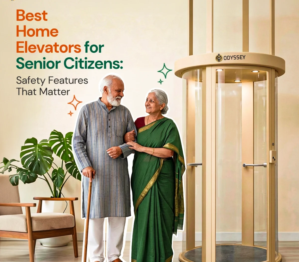 Home elevator for elderly family members