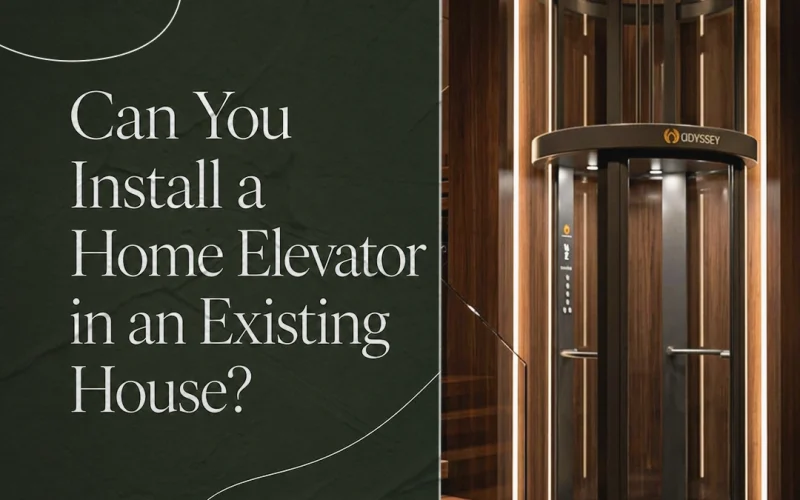 Home elevator for existing homes