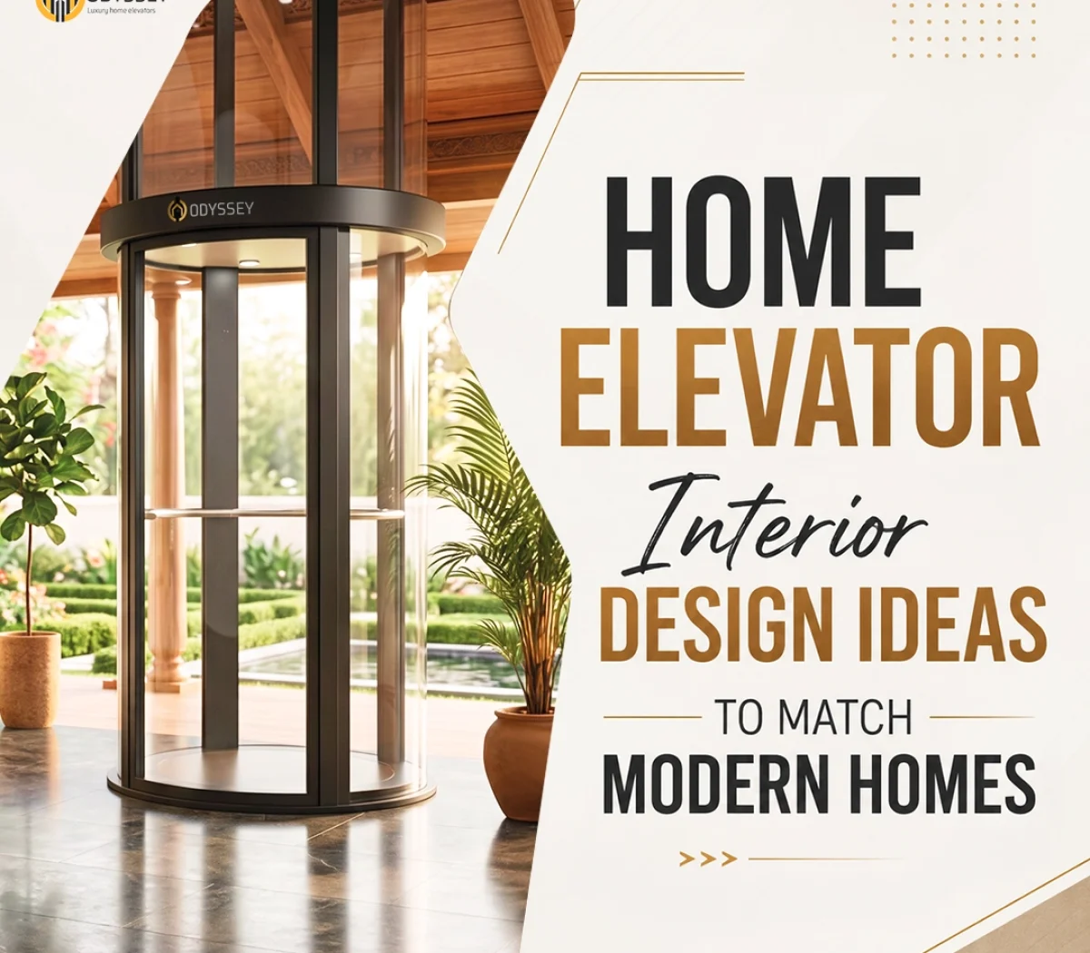 Home elevator interior design