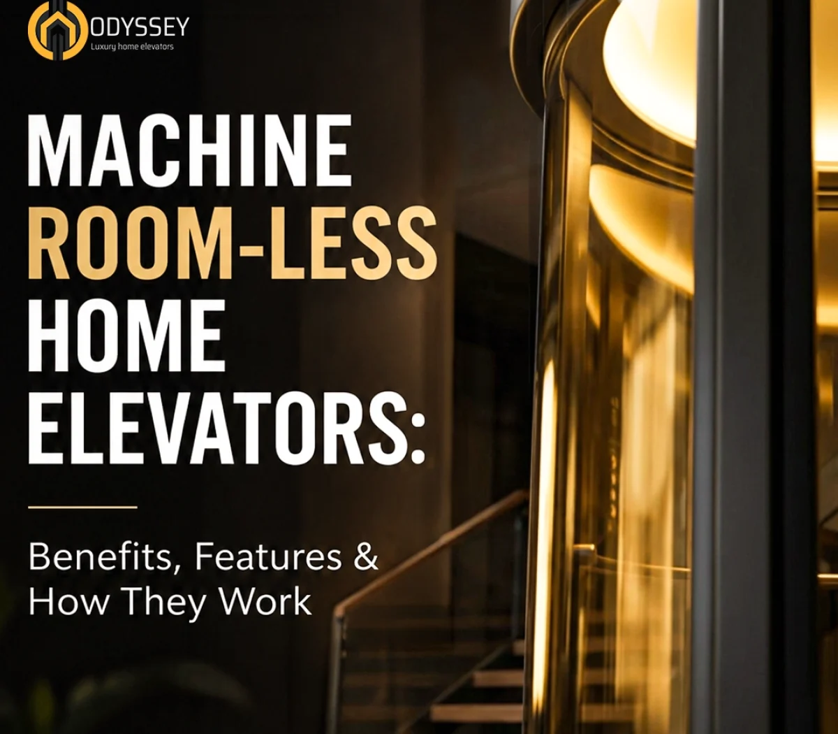 machine room-less home elevators