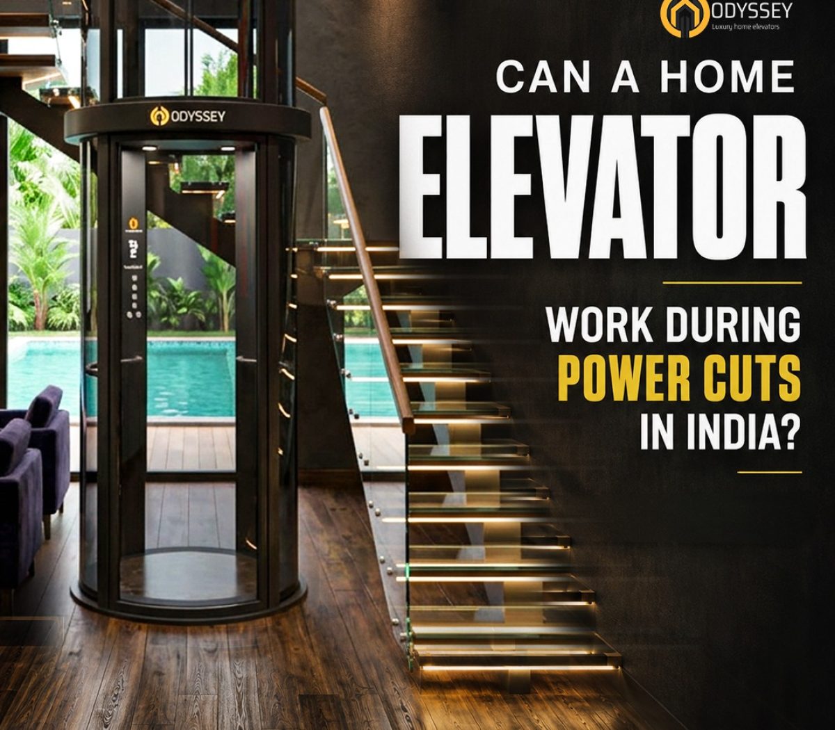 home elevator power backup India